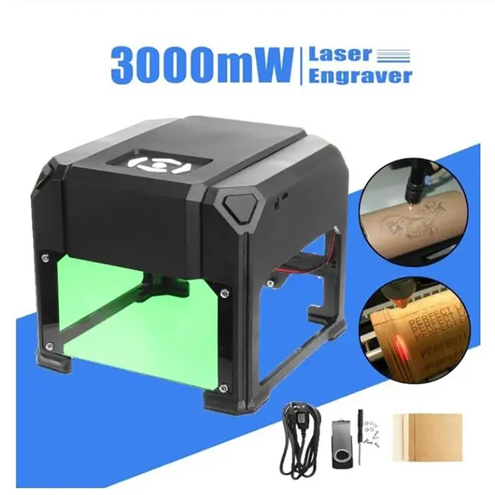Mini Laser Engraver Cnc Router - Mini USB 3000MW CNC เครื่องแกะสลักเลเซอร์ 110V220V