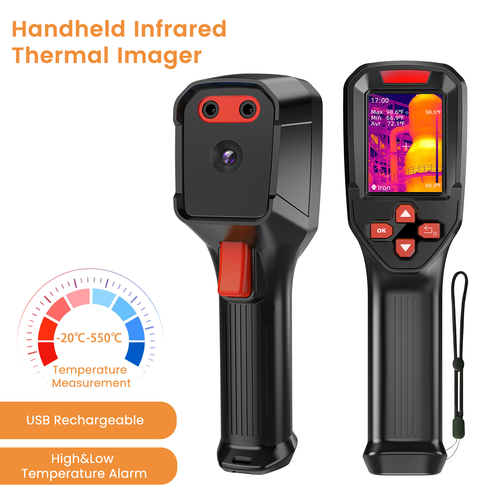 Thermal Imaging Camera Pcb Repair - กล้องถ่ายภาพความร้อนแบบชาร์จ USB ความละเอียดสูง HD IR 240×240