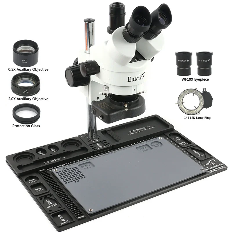 Big มัลติฟังก์ชั่อลูมิเนียมกล้ - Stereo Trinocular Microscope Pcb บทวิจารณ์และราคา