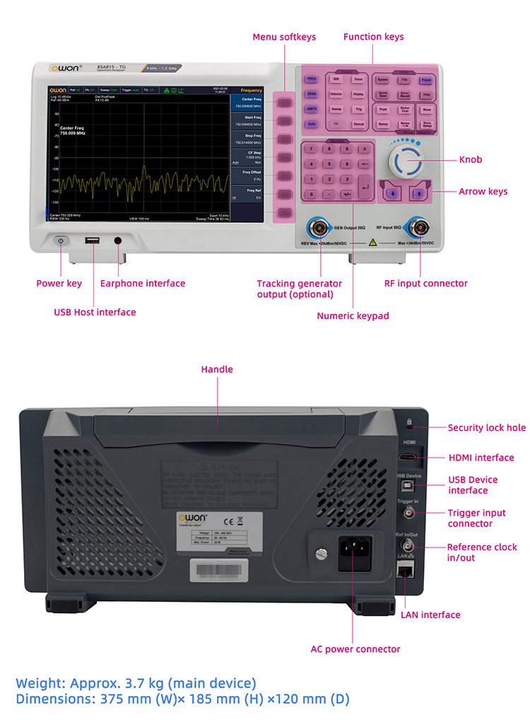 เครื่องวิเคราะห์สเปกตรัมแบบพกพ - Signal Generator Spectrum Analyzer บทวิจารณ์และราคา