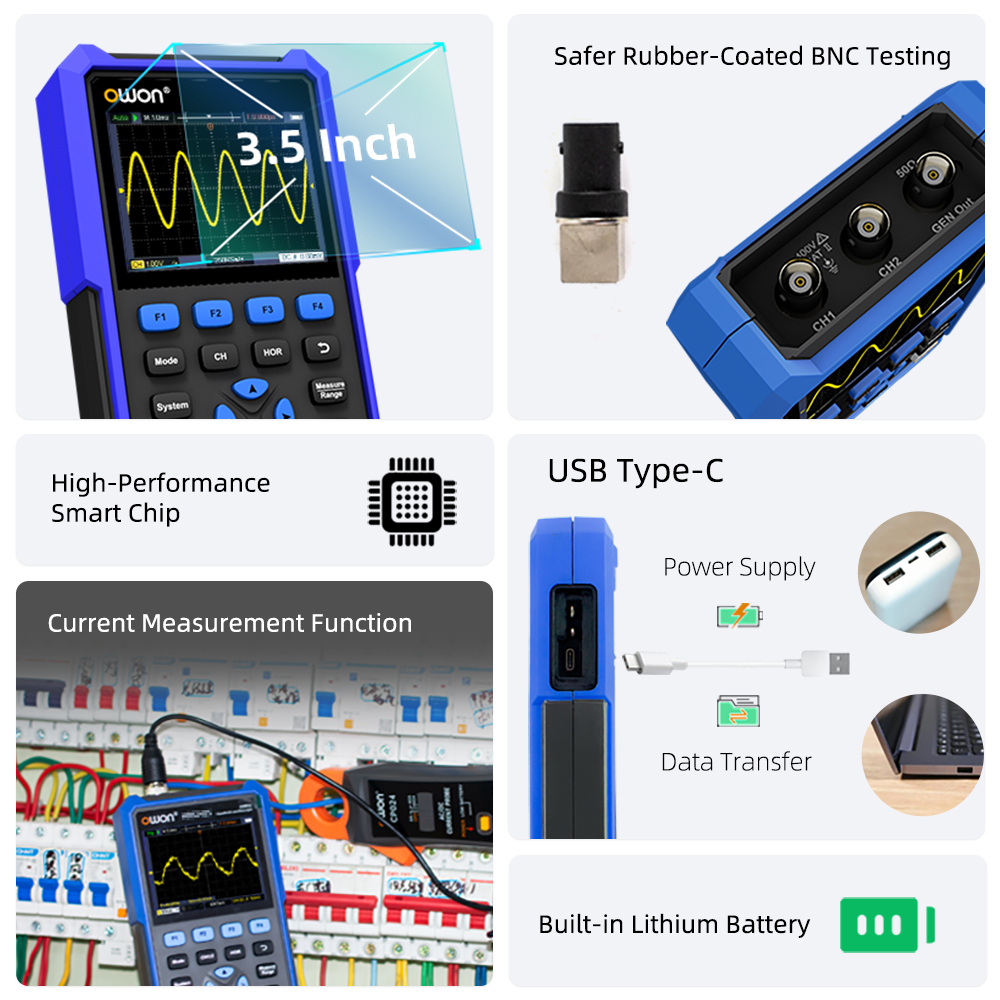 ออสซิลโลสโคปดิจิตอลแบบพกพา OWO - Signal Generator Spectrum Analyzer บทวิจารณ์และราคา