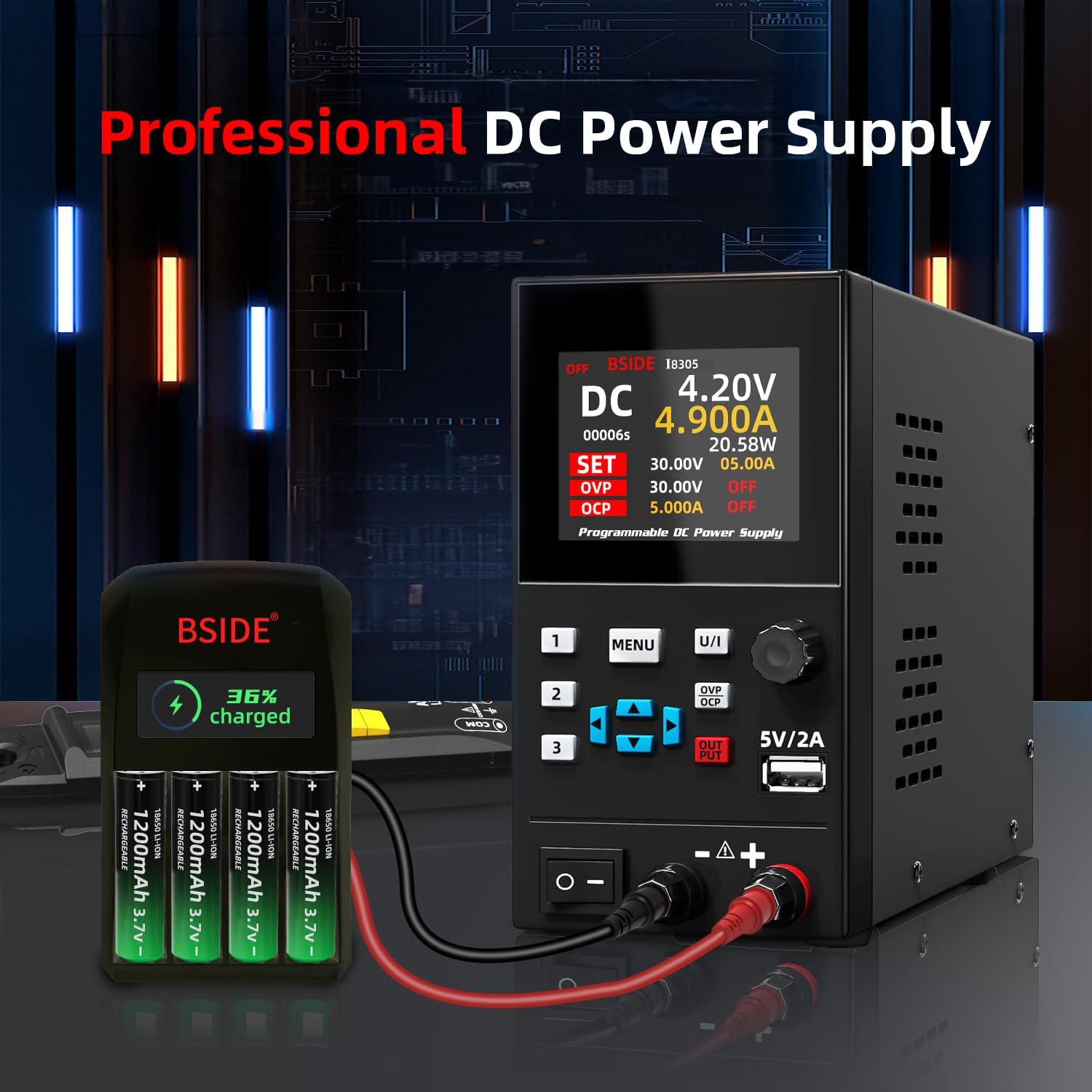 BSIDE DC ห้องปฏิบัติการแหล่งจ่ - Programmable Dc Power Supply 30V 10A บทวิจารณ์และราคา
