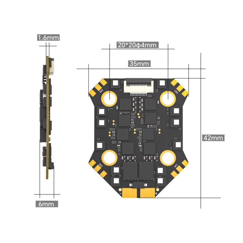 ชุดควบคุมการบิน Iflight Borg F - Fpv Flight Controller F7 Stack 60A บทวิจารณ์และราคา