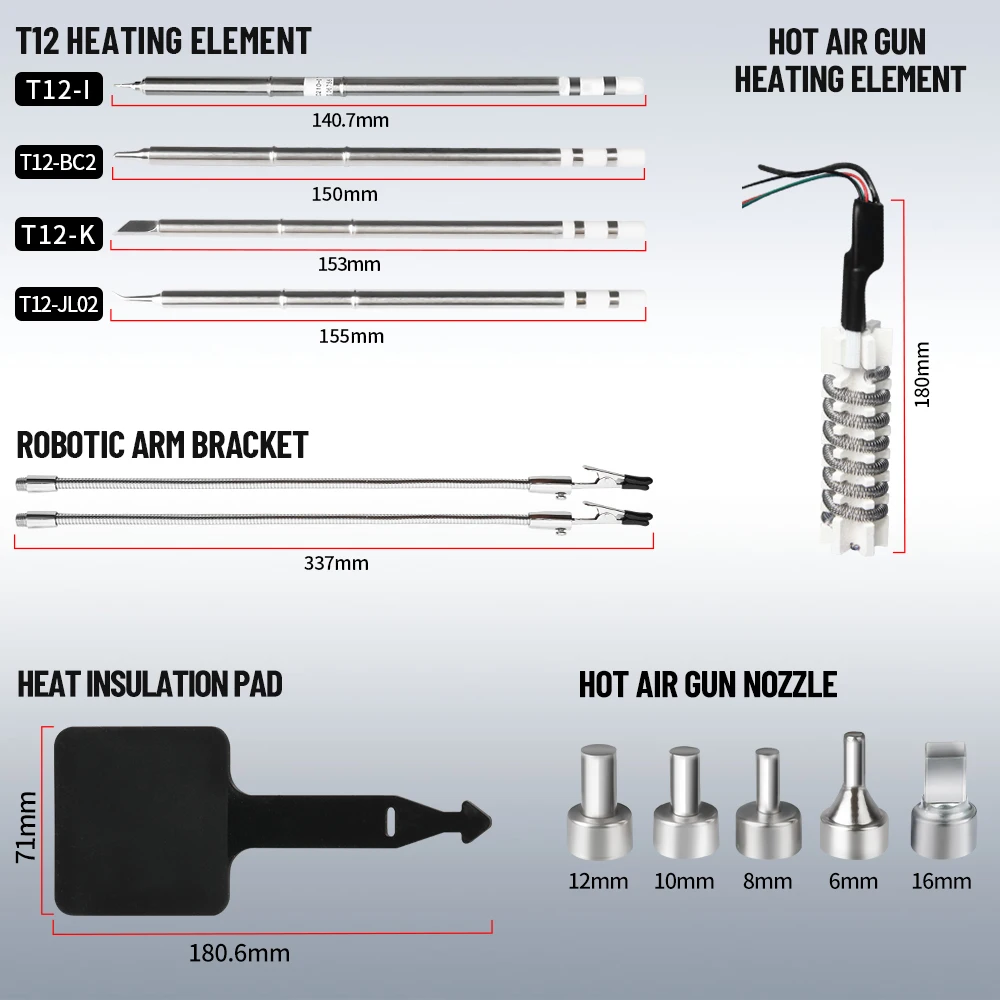 สถานีบัดกรี Kaisi 8512P 700W 2 - Hot Air Rework Station T12 บทวิจารณ์และราคา
